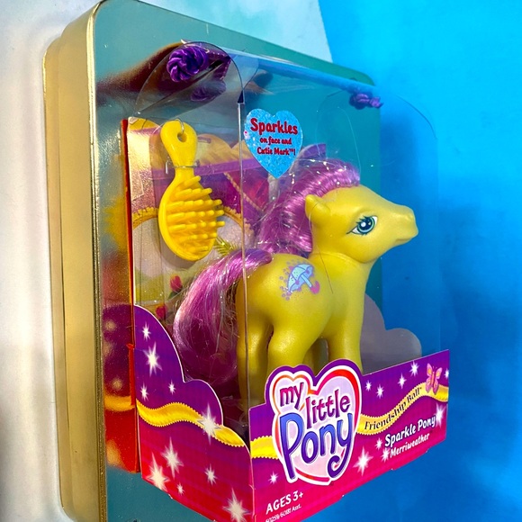 MY LITTLE PONY G3 NWT VTG 2003 FRIENDSHIP BALL SPARKLE PONY MERRIWEATHER HASBRO - Picture 5 of 16